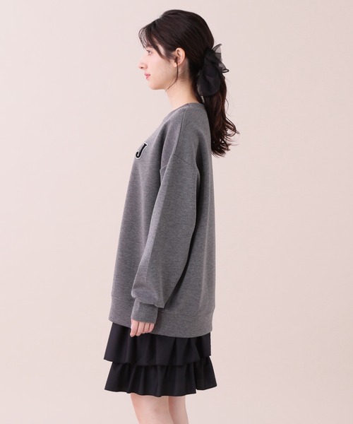 JILL by JILL STUART(ジルバイジルスチュアート)の「◇ワッペン付きダイバーミニスカ―トセット(ワンピース・レディース・ブラック/チャコールグレー・FREE)」の13枚目の写真