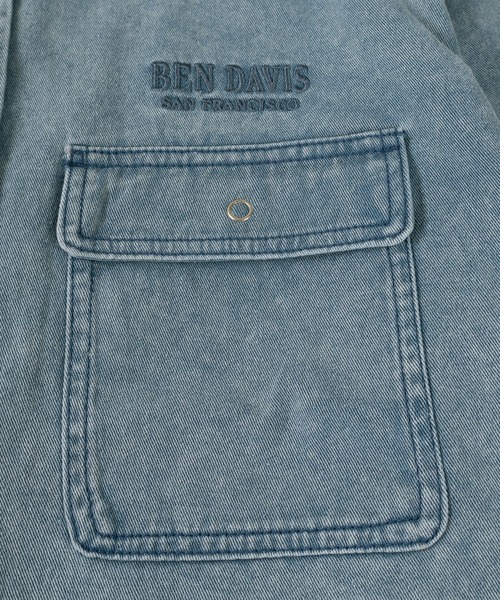 BEN DAVIS(ベンデイビス)の「【BENDAVIS/ベンデイビス】BLEACHED TWILL SHIRT/ ブリーチ加工 バックプリントシャツ オーバーサイズ(シャツ/ブラウス・メンズ・ブラウン/カーキ/ブルー/チャコールグレー・M/L/XL)」の16枚目の写真