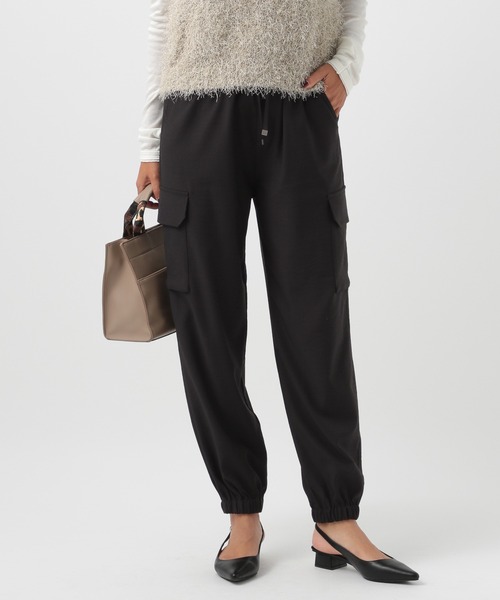 BAYFLOW（ベイフロー）の「[秋冬Ver登場!!]RPドロストカーゴパンツ（カーゴパンツ・レディース・グレイッシュベージュ/ブラック/モカ/グリーン・MEDIUM/SMALL）」の2枚目の写真