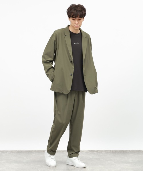 LAKOLE（ラコレ）の「ナイロンJACKET SETUP / 143401（テーラードジャケット・メンズ・ネイビー/ブラック/オリーブ/ベージュ・SMALL/MEDIUM/LARGE）」の18枚目の写真