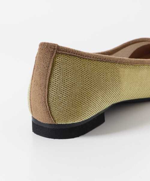 セール】『MADE IN JAPAN』スクエアベロアメッシュフラット（バレエ