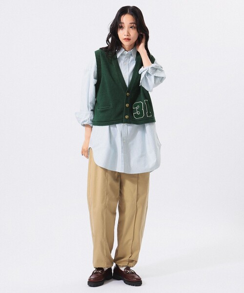 BEAMS BOY（ビームスボーイ）の「レタード ベスト（ベスト・レディース・ブラック/グリーン・ONE SIZE）」の6枚目の写真