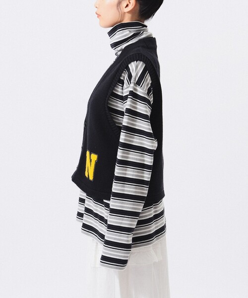 BEAMS BOY（ビームスボーイ）の「レタード ベスト（ベスト・レディース・ブラック/グリーン・ONE SIZE）」の16枚目の写真