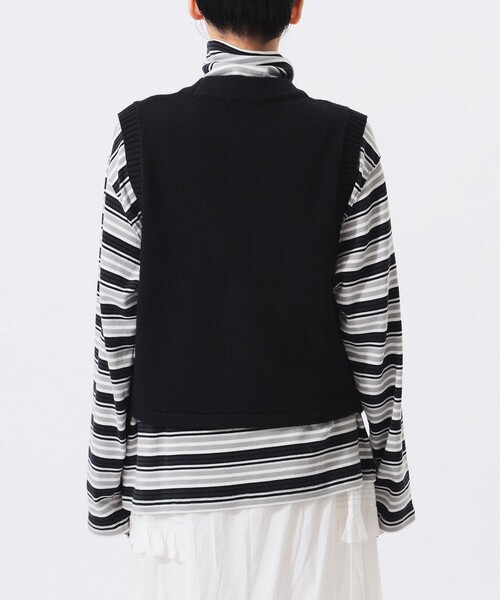 BEAMS BOY（ビームスボーイ）の「レタード ベスト（ベスト・レディース・ブラック/グリーン・ONE SIZE）」の17枚目の写真