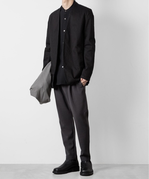 PE ストレッチダブルクロス レギュラーフィット イージートラウザーズ