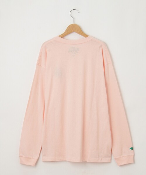 &Bridge(アンドブリッジ)の「SALTS(ソルツ) おじさん刺しゅうロンT(Tシャツ/カットソー・メンズ・ホワイト/ピンク系・02/03)」の4枚目の写真