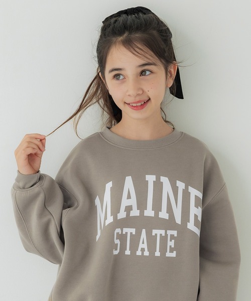 coca(coca)(コカ)の「【WEB限定セール】キッズ 親子お揃い裏起毛プリントロゴスウェット(スウェット・キッズ・グレイッシュベージュ/グレー/レッド/チャコール・120/130/140/150)」の15枚目の写真
