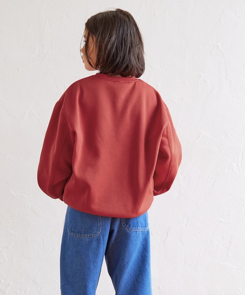 coca(coca)(コカ)の「【WEB限定セール】キッズ 親子お揃い裏起毛プリントロゴスウェット(スウェット・キッズ・グレイッシュベージュ/グレー/レッド/チャコール・120/130/140/150)」の20枚目の写真