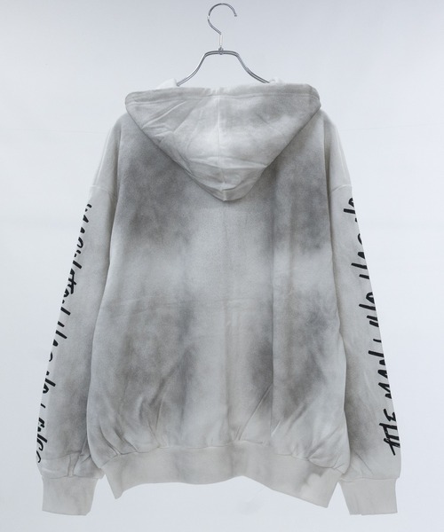 JOHN'S CLOSET(ジョンズクローゼット)の「【13】グランジデザイン アイレットホール/アップリケ フルジップパーカー(パーカー・メンズ・オフホワイト/チャコールグレー/ブラウン/グレー系その他/スモークピンク/ブラウン系その他/ホワイト系その他/ブラック・LARGE/MEDIUM)」の10枚目の写真