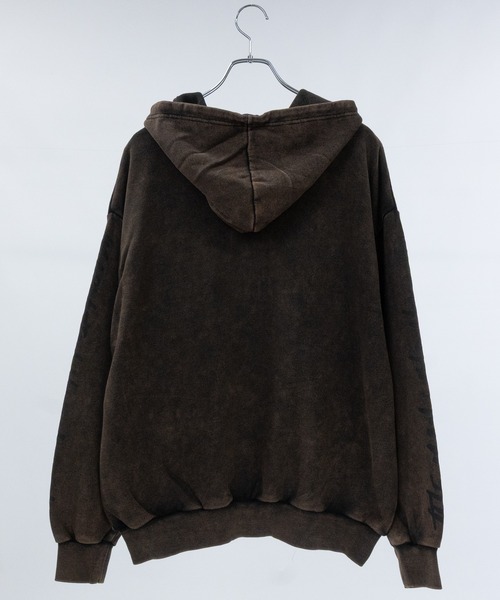 JOHN'S CLOSET(ジョンズクローゼット)の「【13】グランジデザイン アイレットホール/アップリケ フルジップパーカー(パーカー・メンズ・オフホワイト/チャコールグレー/ブラウン/グレー系その他/スモークピンク/ブラウン系その他/ホワイト系その他/ブラック・LARGE/MEDIUM)」の13枚目の写真