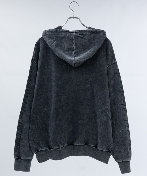 JOHN'S CLOSET(ジョンズクローゼット)の「【13】グランジデザイン アイレットホール/アップリケ フルジップパーカー(パーカー・メンズ・オフホワイト/チャコールグレー/ブラウン/グレー系その他/スモークピンク/ブラウン系その他/ホワイト系その他/ブラック・LARGE/MEDIUM)」の12枚目の写真