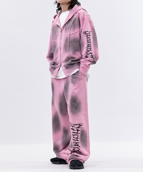 JOHN'S CLOSET(ジョンズクローゼット)の「【13】グランジデザイン アイレットホール/アップリケ フルジップパーカー(パーカー・メンズ・オフホワイト/チャコールグレー/ブラウン/グレー系その他/スモークピンク/ブラウン系その他/ホワイト系その他/ブラック・LARGE/MEDIUM)」の20枚目の写真