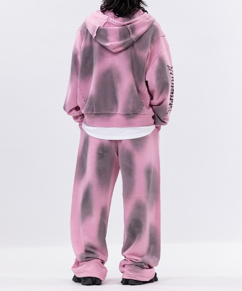 JOHN'S CLOSET(ジョンズクローゼット)の「【13】グランジデザイン アイレットホール/アップリケ フルジップパーカー(パーカー・メンズ・オフホワイト/チャコールグレー/ブラウン/グレー系その他/スモークピンク/ブラウン系その他/ホワイト系その他/ブラック・LARGE/MEDIUM)」の21枚目の写真