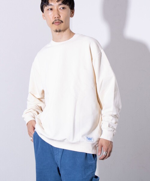JACK PURCELL(ジャックパーセル)の「【CONVERSE JACK PURCELL/コンバースジャックパーセル】裏毛 クルースウェット(スウェット・メンズ・ブラック/アイボリー/杢グレー・M/L)」の1枚目の写真