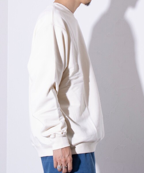 JACK PURCELL(ジャックパーセル)の「【CONVERSE JACK PURCELL/コンバースジャックパーセル】裏毛 クルースウェット(スウェット・メンズ・ブラック/アイボリー/杢グレー・M/L)」の6枚目の写真