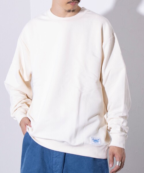 JACK PURCELL(ジャックパーセル)の「【CONVERSE JACK PURCELL/コンバースジャックパーセル】裏毛 クルースウェット(スウェット・メンズ・ブラック/アイボリー/杢グレー・M/L)」の7枚目の写真