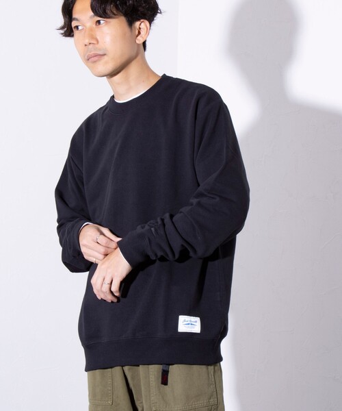 JACK PURCELL(ジャックパーセル)の「【CONVERSE JACK PURCELL/コンバースジャックパーセル】裏毛 クルースウェット(スウェット・メンズ・ブラック/アイボリー/杢グレー・M/L)」の12枚目の写真