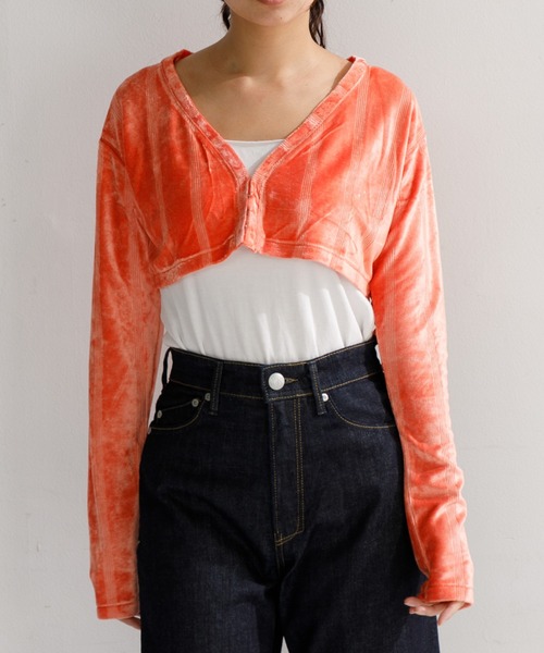 セール】【WOMEN】Robert P'miller Velor Prib Cardigan