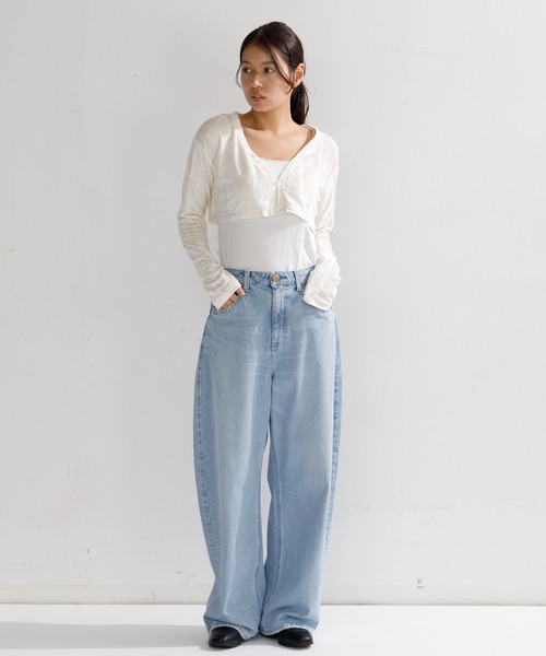 セール】【WOMEN】Robert P'miller Velor Prib Cardigan
