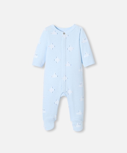 プリント入り足つきロンパース・パジャマ（ロンパース）｜jacadi（ジャカディ） 8,517円