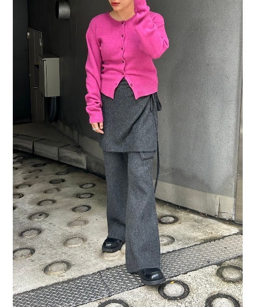 BLACK BY MOUSSY（ブラックバイマウジー）の「set knit pants(セットニットパンツ)（その他パンツ・レディース・グレー/ブラック/レッド系その他・FREE）」の8枚目の写真