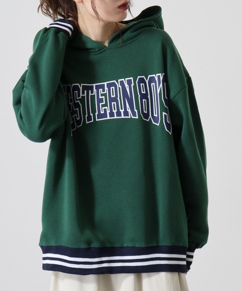 FUNALIVE(ファンアライブ)の「Logo print line rib sweat hoodie / ロゴプリント ラインリブ 裏起毛プルオーバーパーカー unisex(パーカー・メンズ・ダークグリーン/ヘザーチャコール/杢グレー/グレー系その他2/グリーン系その他/ベージュ/ネイビー/チャコール/グリーン系その他2/グレー系その他3/ベージュ系その他/ネイビー系1/グレー系その他/グレイッシュベージュ/チャコールグレー/ブラック系その他・XL/M/L)」の13枚目の写真