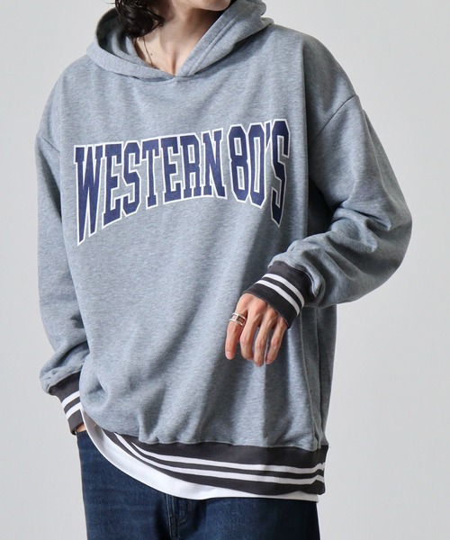 FUNALIVE(ファンアライブ)の「Logo print line rib sweat hoodie / ロゴプリント ラインリブ 裏起毛プルオーバーパーカー unisex(パーカー・メンズ・ダークグリーン/ヘザーチャコール/杢グレー/グレー系その他2/グリーン系その他/ベージュ/ネイビー/チャコール/グリーン系その他2/グレー系その他3/ベージュ系その他/ネイビー系1/グレー系その他/グレイッシュベージュ/チャコールグレー/ブラック系その他・XL/M/L)」の7枚目の写真