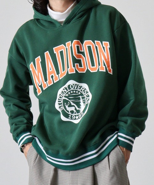 FUNALIVE(ファンアライブ)の「Logo print line rib sweat hoodie / ロゴプリント ラインリブ 裏起毛プルオーバーパーカー unisex(パーカー・メンズ・ダークグリーン/ヘザーチャコール/杢グレー/グレー系その他2/グリーン系その他/ベージュ/ネイビー/チャコール/グリーン系その他2/グレー系その他3/ベージュ系その他/ネイビー系1/グレー系その他/グレイッシュベージュ/チャコールグレー/ブラック系その他・XL/M/L)」の12枚目の写真