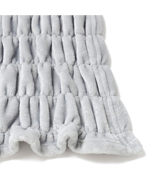 【セール】WARMY リップル ブランケット（毛布） ダブル 1800×2000 グレー（ブランケット）｜Francfranc（フランフラン）