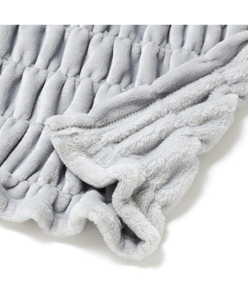 【セール】WARMY リップル ブランケット（毛布） ダブル 1800×2000 グレー（ブランケット）｜Francfranc（フランフラン）