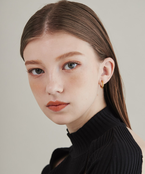 ciite' surgical stainless（シーテサージカルステンレス）の「【 金属アレルギー対応 】 ワンタッチ クリップフープイヤリング  <ホールド力 UP> サージカルステンレス   (両耳用)（イヤリング・レディース・ゴールド/シルバー/ピンクゴールド・FREE）」の7枚目の写真