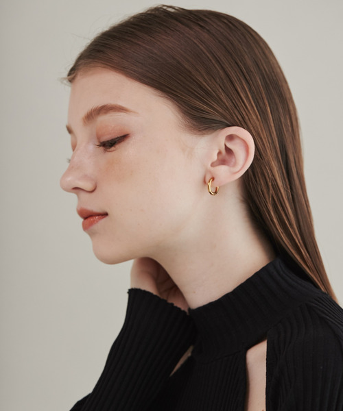 ciite' surgical stainless（シーテサージカルステンレス）の「【 金属アレルギー対応 】 ワンタッチ クリップフープイヤリング  <ホールド力 UP> サージカルステンレス   (両耳用)（イヤリング・レディース・ゴールド/シルバー/ピンクゴールド・FREE）」の8枚目の写真