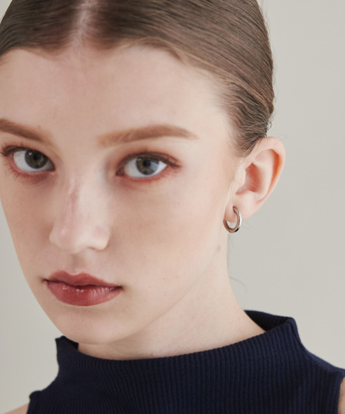 ciite' surgical stainless（シーテサージカルステンレス）の「【 金属アレルギー対応 】 ワンタッチ クリップフープイヤリング  <ホールド力 UP> サージカルステンレス   (両耳用)（イヤリング・レディース・ゴールド/シルバー/ピンクゴールド・FREE）」の12枚目の写真