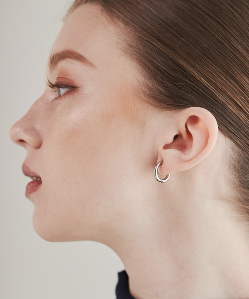 ciite' surgical stainless（シーテサージカルステンレス）の「【 金属アレルギー対応 】 ワンタッチ クリップフープイヤリング  <ホールド力 UP> サージカルステンレス   (両耳用)（イヤリング・レディース・ゴールド/シルバー/ピンクゴールド・FREE）」の13枚目の写真