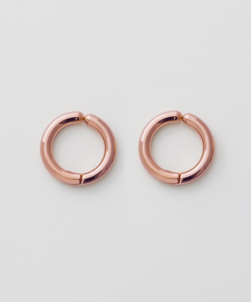 ciite' surgical stainless（シーテサージカルステンレス）の「【 金属アレルギー対応 】 ワンタッチ クリップフープイヤリング  <ホールド力 UP> サージカルステンレス   (両耳用)（イヤリング・レディース・ゴールド/シルバー/ピンクゴールド・FREE）」の19枚目の写真