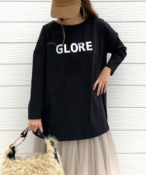 Q（キュー）の「メタリックロゴロンT（Tシャツ/カットソー・レディース・ホワイト/ブラック・MEDIUM）」の9枚目の写真