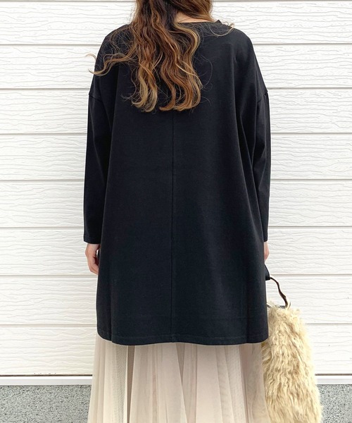 Q（キュー）の「メタリックロゴロンT（Tシャツ/カットソー・レディース・ホワイト/ブラック・MEDIUM）」の11枚目の写真