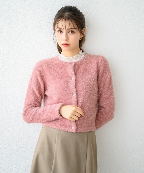 極美品✨マックスマーラ クロップド丈 女優襟 ボレロカーディガン パープル 極美品✨マックスマーラ クロップド丈 女優襟 ボレロ