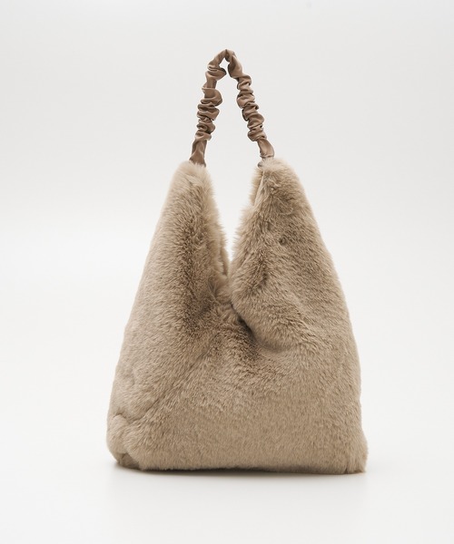 CACHELLIE(カシェリエ)の「【WEB限定】【CACHELLIE】FUR TOTEBAG ギャザーハンドルファートートバッグ(トートバッグ・レディース・ブラック/ベージュ/グレイッシュベージュ・フリー)」の11枚目の写真