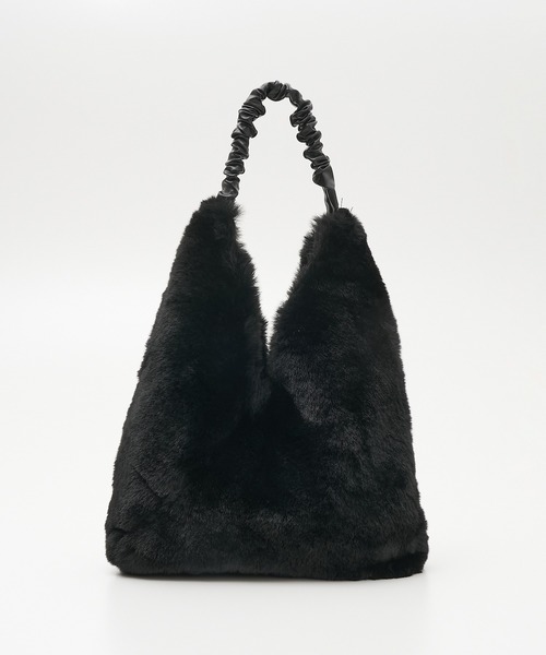 CACHELLIE(カシェリエ)の「【WEB限定】【CACHELLIE】FUR TOTEBAG ギャザーハンドルファートートバッグ(トートバッグ・レディース・ブラック/ベージュ/グレイッシュベージュ・フリー)」の13枚目の写真
