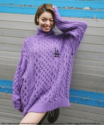 ハイネックラーベン編オーバーサイズニット＜大きいサイズ有