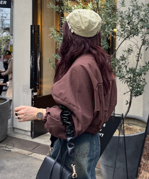 efill（エフィル）の「ドルマンスリーブ　ブルゾン（ブルゾン・レディース・モカ・FREE）」の8枚目の写真