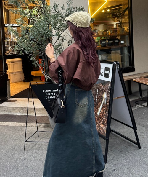 efill（エフィル）の「ドルマンスリーブ　ブルゾン（ブルゾン・レディース・モカ・FREE）」の6枚目の写真