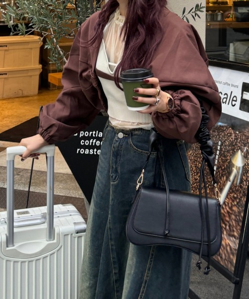 efill（エフィル）の「ドルマンスリーブ　ブルゾン（ブルゾン・レディース・モカ・FREE）」の5枚目の写真