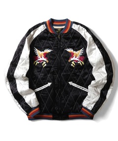 かものはし★VETEMENTS RACING LOGO BOMBER ブランド古着】Oversized Racing Bomber Jacket マルチワッペン
