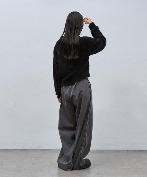 COLONY 2139（コロニートゥーワンスリーナイン）の「シャギーポロニット（ニット/セーター・レディース・アイボリー/ブラック/グレー・FREE）」の17枚目の写真