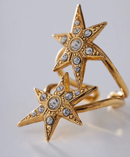 ADER（アデル）の「STAR double ring（リング・レディース・ゴールド・フリー）」の2枚目の写真