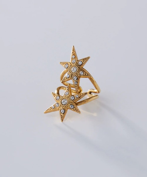 ADER（アデル）の「STAR double ring（リング・レディース・ゴールド・フリー）」の4枚目の写真