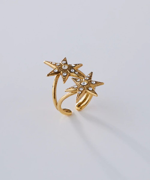 ADER（アデル）の「STAR double ring（リング・レディース・ゴールド・フリー）」の5枚目の写真