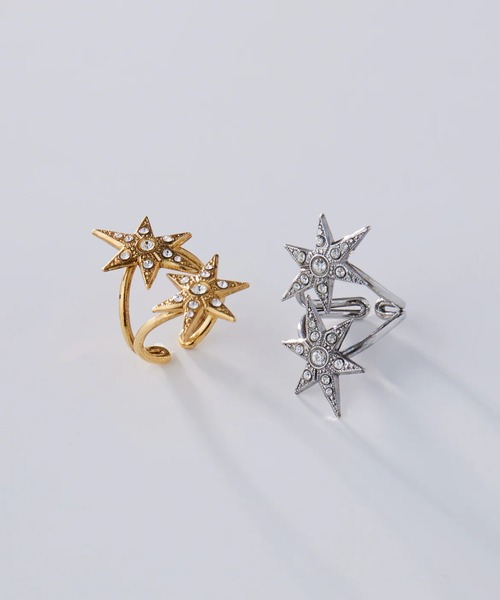 ADER（アデル）の「STAR double ring（リング・レディース・ゴールド・フリー）」の7枚目の写真